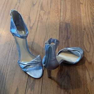 Vince Camuto silver sandal worn once size 8